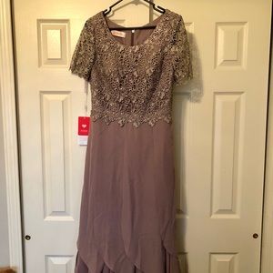 JJs House Dusk Chiffon Lace Dress